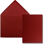 Lot de 50 cartes avec enveloppes - cartes simples au format a5 (14, 8 x 21 cm) - enveloppes au format ...