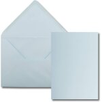 Lot de 50 cartes simples avec enveloppes - format a6 / c6 - bleu clair (bleu) - 14, 8 x 10, 5 cm - sans ... Lot de 50 cartes simples avec enveloppes - format a6 / c6 - bleu clair (bleu) - 14, 8 x 10, 5 cm - sans ...