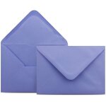 Lot de 50 enveloppes au format c6, 11, 4 x 16, 2 cm, 100 g / m, avec colle humide, rabat pointu, sans ...