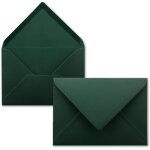 Lot de 50 enveloppes a lettre - vert pin - din c6 - 114 x 162 mm - enveloppes avec collage humide sans ...