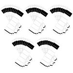 Lot de 50 etiquettes autocollantes pour dos de classeur, larges, blanches, etroites, adh�sives, pour ...