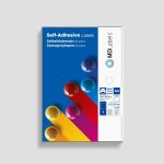 Lot de 50 feuilles d'�tiquettes universelles din a4 210 x 297 cm, autocollantes, imprimables, mates, ...