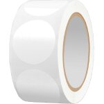 Lot de 500 etiquettes autocollantes rondes en pvc transparent pour enveloppes, emballage d'expdition ...