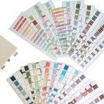 Lot de 6 autocollants mensuels avec onglets mensuels pour planificateurs, journaux et organisations de ...