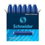 Lot de 6 cartouches d'encre - bleu - schneider