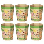 Lot de 6 corbeilles papier en carton u2013 poubelles repliables, recyclables, sans plastique & rutilisables ...