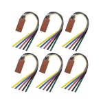 Lot de 6 marque - pages cuir ruban color� - livre signet cadeau - lecture