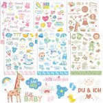 Lot de 6 feuilles d'autocollants pour album photo de bb - pour album photo de bb, fte prnatale, ...