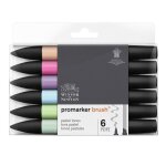 Lot de 6 feutres promaker pastel - winsor et newton Lot de 6 feutres promaker pastel - winsor et newton