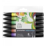 Lot de 6 feutres promarker watercolour tons feu winsor et newton Lot de 6 feutres promarker watercolour tons feu winsor et newton