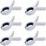 Lot de 6 pinces a linge en plastique - robustes avec ressorts - pour serviettes de plage