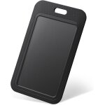 Lot de 6 porte - badges coulissants en plastique noir avec fen�tre transparente pour cartes d'identit� ...