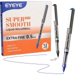 Lot de 6 stylos a bille liquide a pointe aiguille, pointe extra fine de 0, 5 mm, 6 stylos a encre noire ...