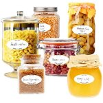 Lot de 600 etiquettes de mise en conserve amovibles pour conglateur et garde - manger rsistant a l'eau ...