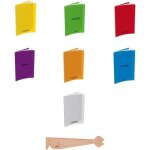 Lot de 7 cahiers 24 x 32 cm 48 pages couverture polypro + 1 r�gle marque - pages blumie