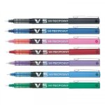 Lot de 7 stylos roller hi - tecpoint v5 pointe fine assortiment pilot Lot de 7 stylos roller hi - tecpoint v5 pointe fine assortiment pilot