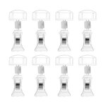 Lot de 8 pinces a prix en acrylique - supports d'affichage rotatifs pour la vente au d�tail, les vide ...