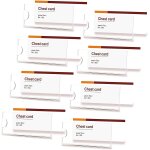 Lot de 8 porte - badges horizontaux en plastique transparent avec epingle pour ecoles, bureaux, infirmi�res ...