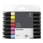 Lot de feutres promarker 12 + 1 - winsor et newton Lot de feutres promarker 12 + 1 - winsor et newton