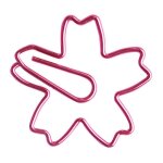 Lot de pinces a papier plaqu� rose, 12 pi�ces / lot de qualit� sup�rieure, etiquette sakura, signet, ...