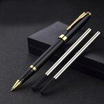 Lot de stylos de signature en m�tal (noir) - stylo a bille personnalis� - stylo a bille de qualit� sup�rieure ...