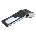 Loupe de bijoutier portable avec lampes led et uv, grossissement compact et multifonctionnel, 115 x 40 ...