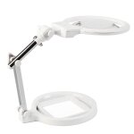 Loupe de bureau pliable, lecture prratique r�paration de circuit electronique, loupe portable de 130mm ...