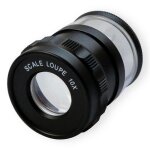 Loupe de microscope portative 10x - loupe de bureau pour bijoutiers, boucle d'�chelle portable pour
