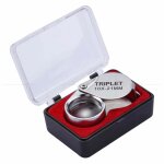 Loupe de poche pliante 10x21 pour bijoux anciens et pi�ces de monnaie