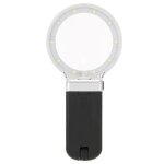 Loupe portative à 10 led, loupe 3x, pour table et bureau Loupe portative à 10 led, loupe 3x, pour table et bureau