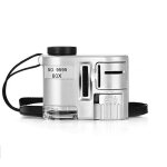Loupe portative 60x mini microscope lampe uv d�tecteur de devises loupe lumi�re led textile bijoux optique ...