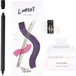 Lumos pro duo tip (noir mat) fineliner rechargeable, stylo a ecriture et pinceau livr avec 11 pointes, ...
