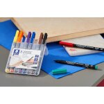 Lumocolor 317, feutres permanents a pointe moyenne pour toutes les surfaces, sans xylne ni tolune, ...