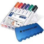 Lumocolor 351 wp6 marqueur pour tableau blanc, pointe ogive env. largeur de ligne 2 mm, lot de 6 couleurs ...