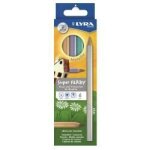 Lyra super ferby - crayon de couleur - couleurs m�talliques assorties - 6. 25 mm - pack de 6
