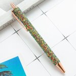 Lytwtw's - stylo a bille en strass de luxe, mignon, en or rose, en mtal, pour mariage, fourniture set ...