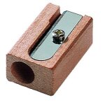 M + r taille - crayon, en bois, forme de bloc