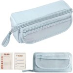 Maa - grande trousse a crayons etanche pour adolescents, unisexe, multifonctionnelle, avec 2 blocs - ...