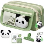 Maa - panda trousse a crayons kawaii etui a crayon grande capacit sac a crayons trousse scolaire trousse ...