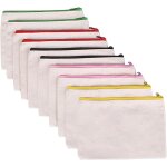 Maa - sacs de maquillage bricolage, 10 pices trousse  crayons en toile  la main multicolore bricolage ...