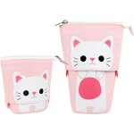 Maa - trousse chat, trousse kawaii trousse crayon chat kawaii accessoires trousse a crayons tlescopique ...