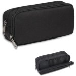 Maa - trousse a crayons, grande capacit, 2 compartiments, fermeture eclair, porte - stylo, double organiseur, ...