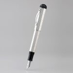 Machain - stylo plume en mtal hn ppara classique, piston absorbant l'encre, plume n 6, motif de gravure ...