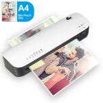 Machine à plastifier thermique de bureau a4, plastifieuse automatique de documents photo avec coupe - ... Machine à plastifier thermique de bureau a4, plastifieuse automatique de documents photo avec coupe - ...