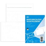 Mailmedia sachet de 25 enveloppes offset blanche, c6, sans fen�tre
