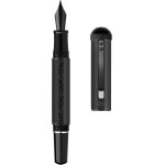 Majohn p138 stylo - plume a piston a pointe extra fine, motif de gravure octadrique noire avec coffret ...