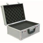 Mallette - valise de protection en aluminium - 34 x 25 x 6 cm - viso
