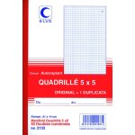 Manifold autocopiant quadrill� 5x5 210x140 mm - carnet de 50 feuillets