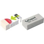 Maped lot de 6 gommes en plastique mini technic 300, blanc