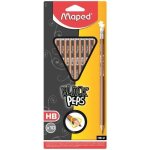 Maped blister crayons graphites black'peps - hb